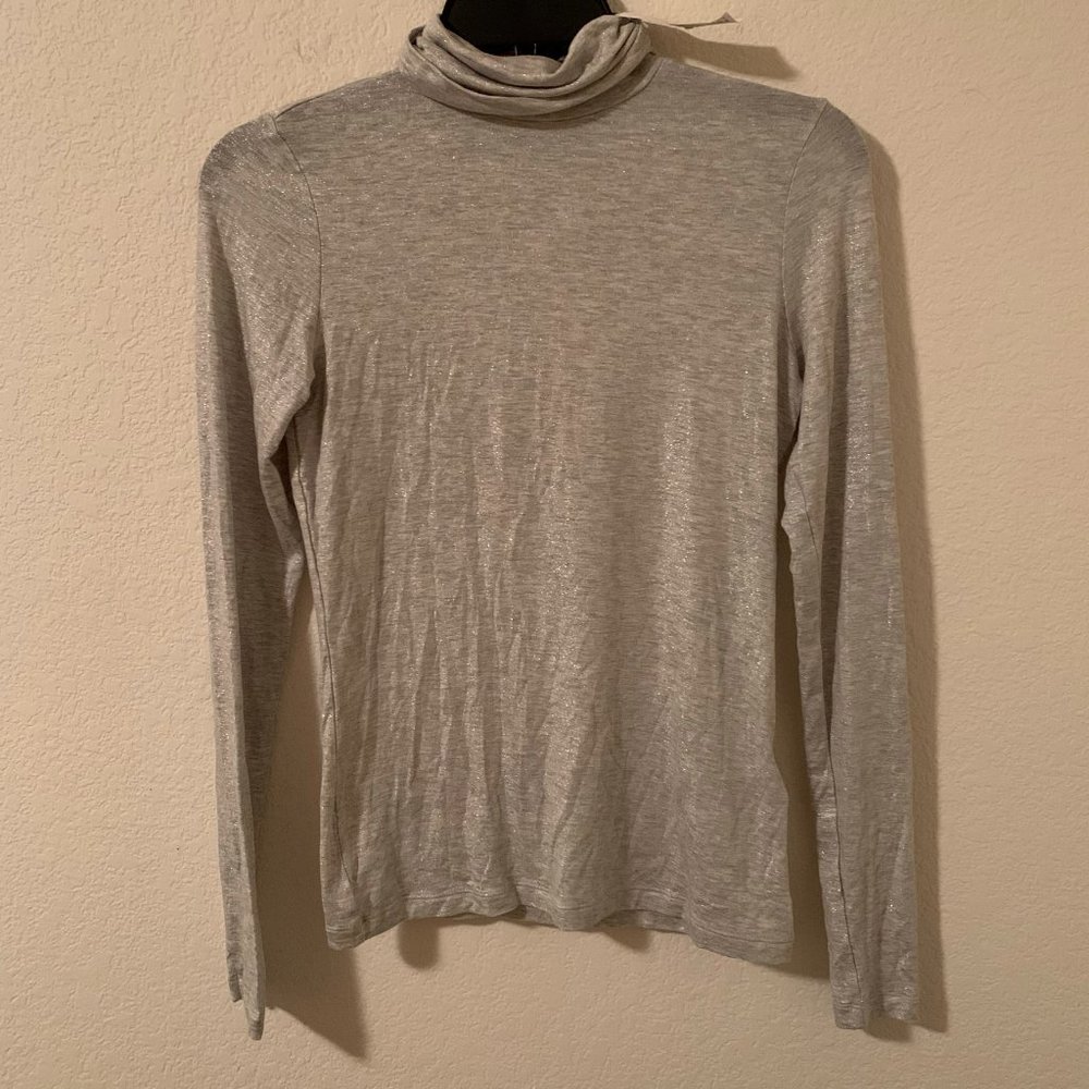 Banana Republic light gray turtle neck NWT